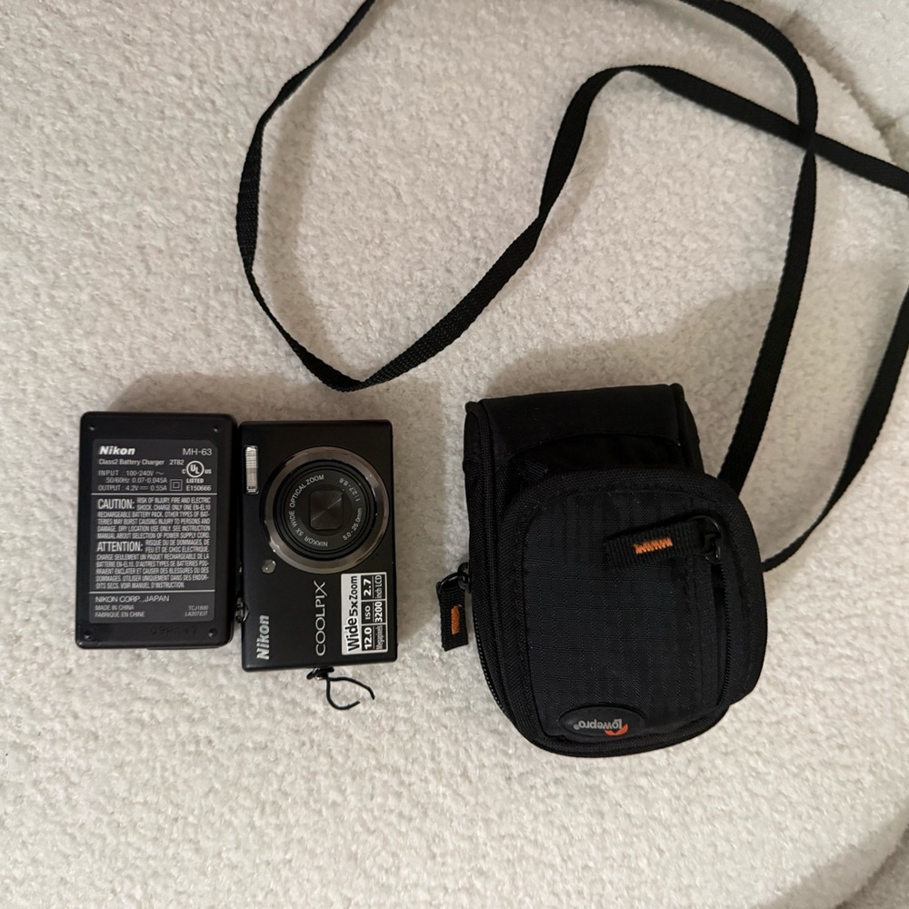 Nikon COOLPIX Black Digital Camera with Accessories